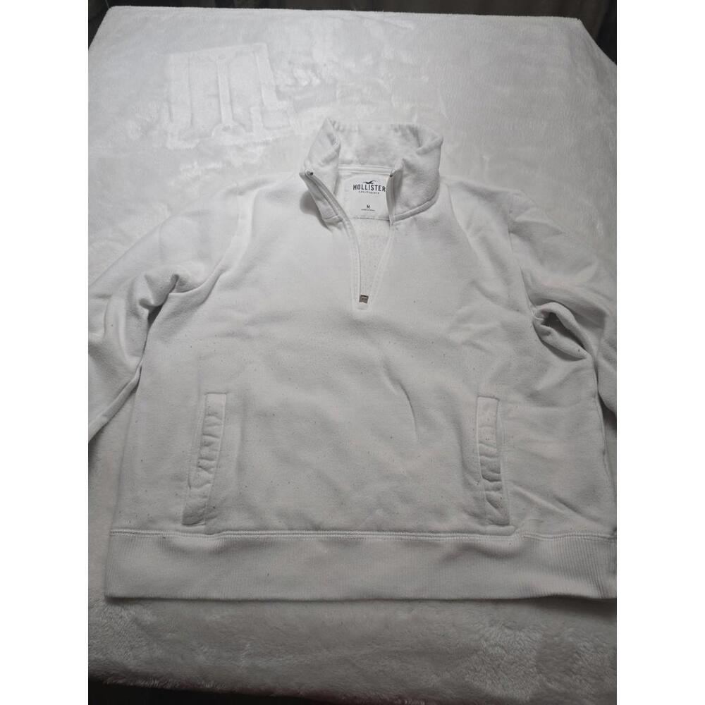 Hollister Hoodie Womens Small Gray Crop  Pullover Sweatshirt